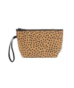 Pochette Size M sun puntini avana/nero