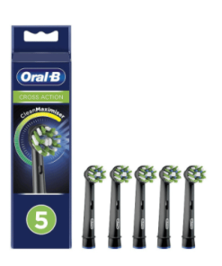 Oral B Testine Cross Action Black Clean Maximiser | 5 Pezzi