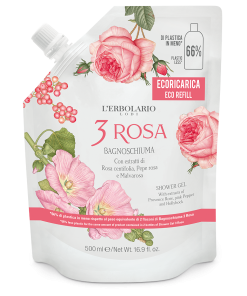 L’ ERBOLARIO – ECORICARICA BAGNOSCHIUMA 3 ROSA